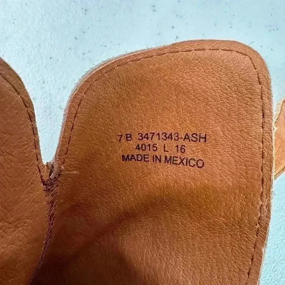 Frye Women’s Courtney Sandals Ash Suede Leather Slingback Open Toe Bootie Size 7 - Picture 8 of 14